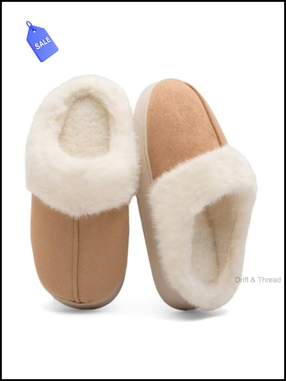 Fuzzy Memory Foam Slippers Womens Cozy Indoor Outdoor House Shoes